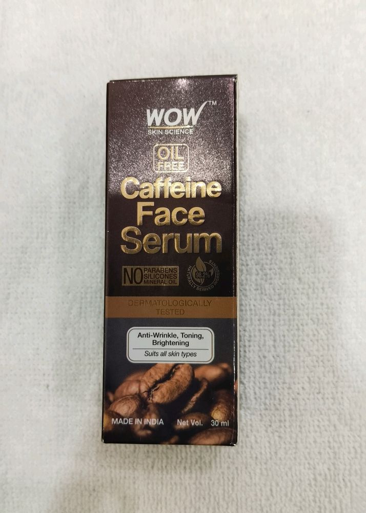 (Free Gift ₹299) Wow Caffeine Face Serum