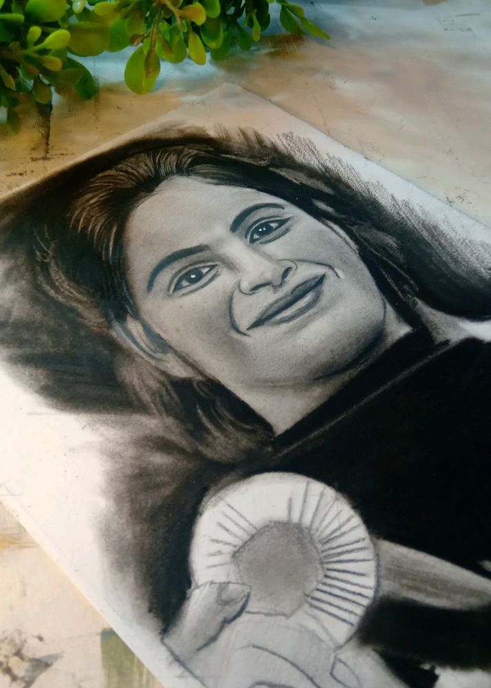 Sketch Work Manu Bhakar Gold Medal 🏅