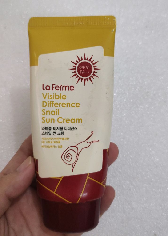 La Ferme Visible Difference Snail Sun Cream 🐌