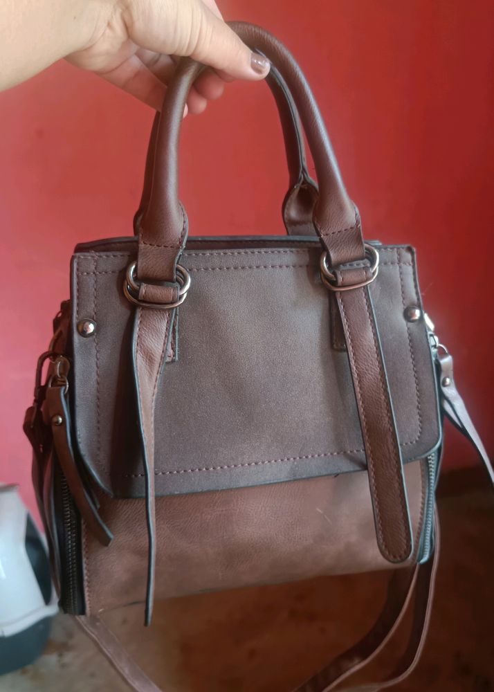 Dark Brown Sling Bag For Ladies