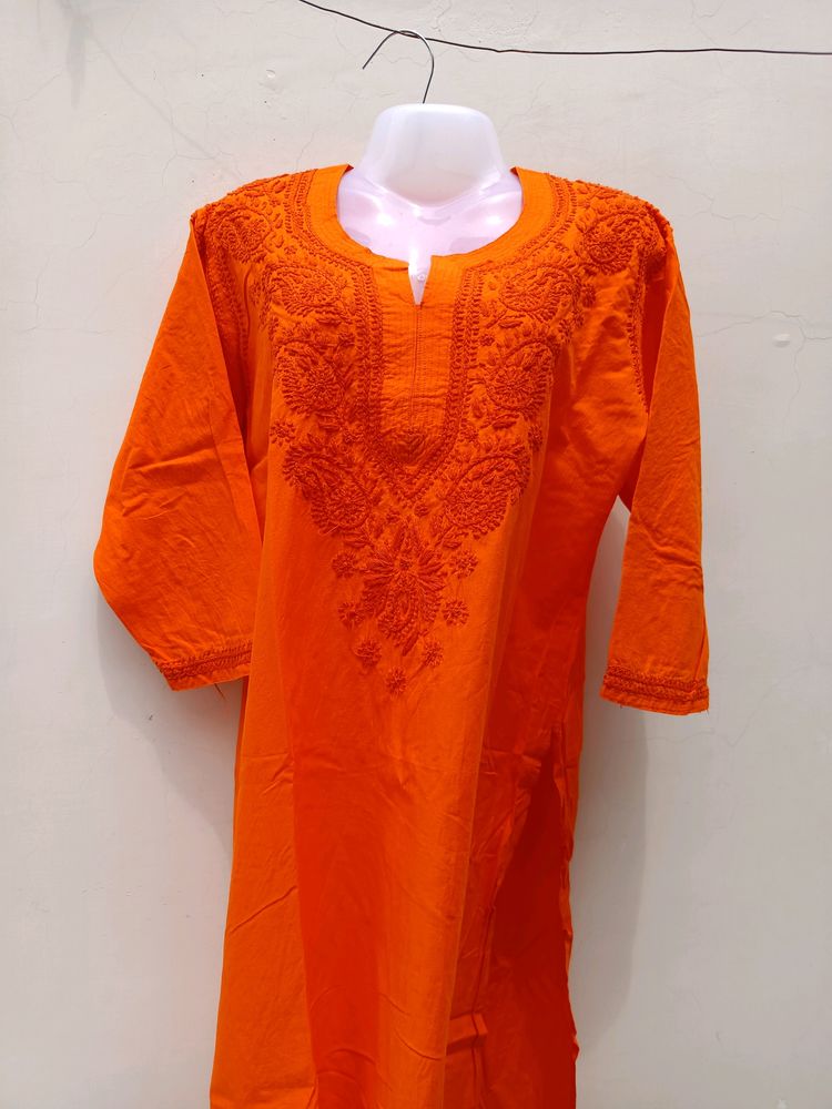 Chikankari Pure Cotton Kurta