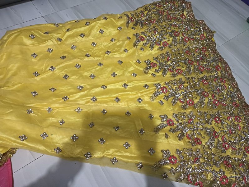 Bridal Lehenga Haldi Seramani