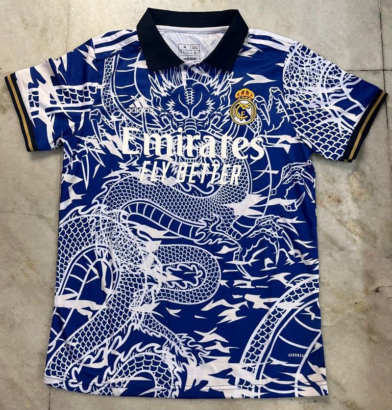 REAL MADRID BLUE DRAGON JERSEY SIZE M