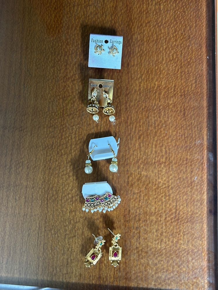 Brand New Set Of 5 Earrings