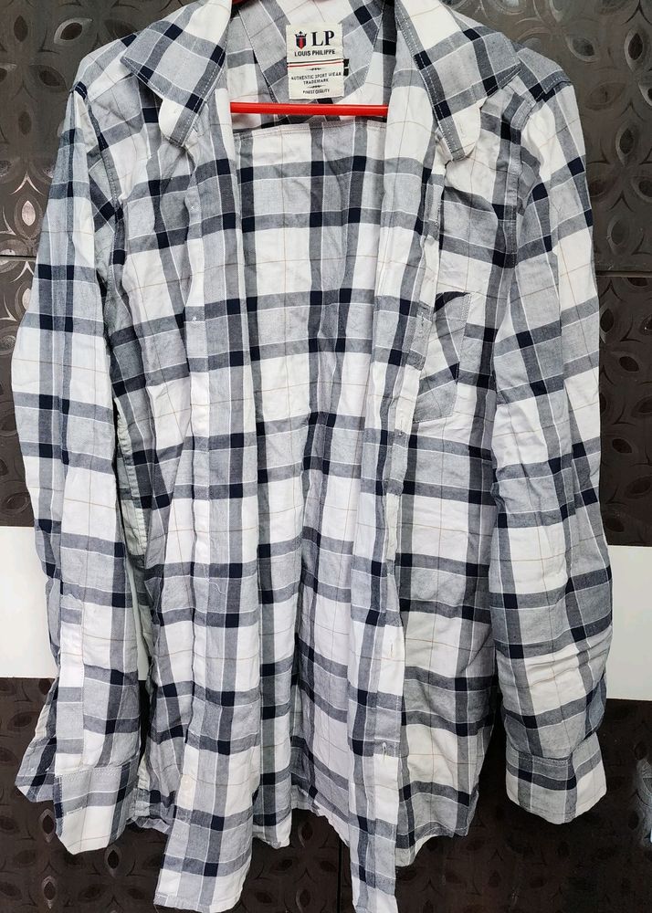 White Checks Shirt