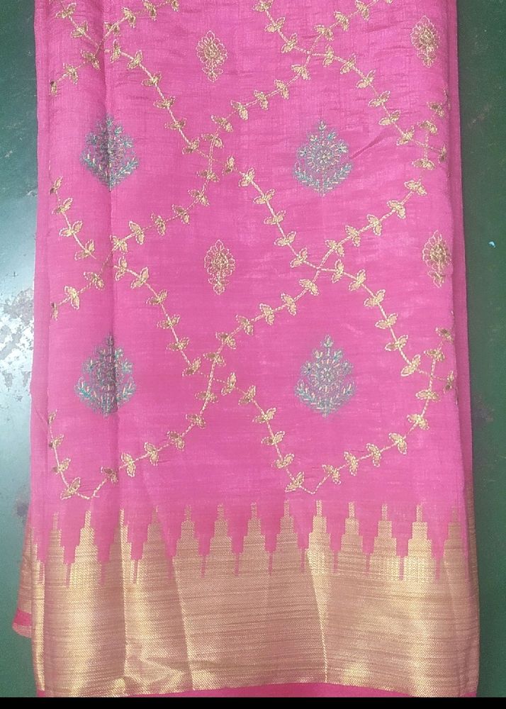 New Pink Saree