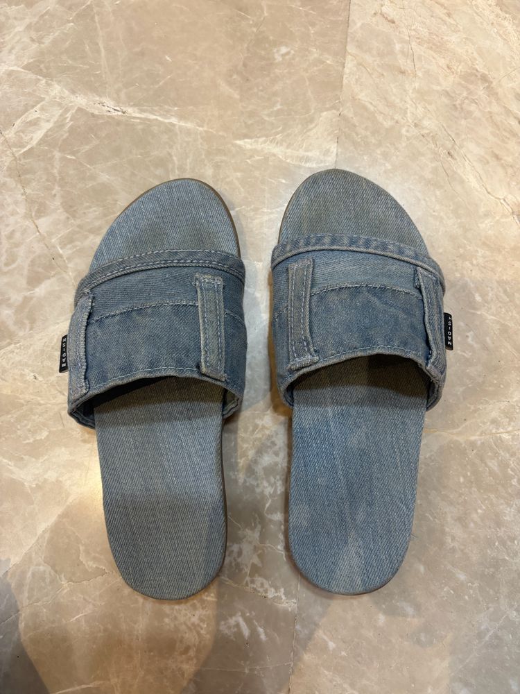 Denim Flip Flops