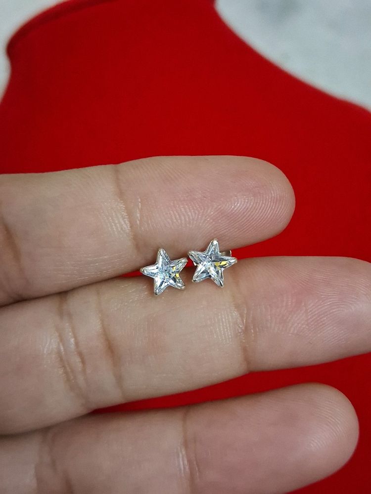 Star Shape Studs Silver