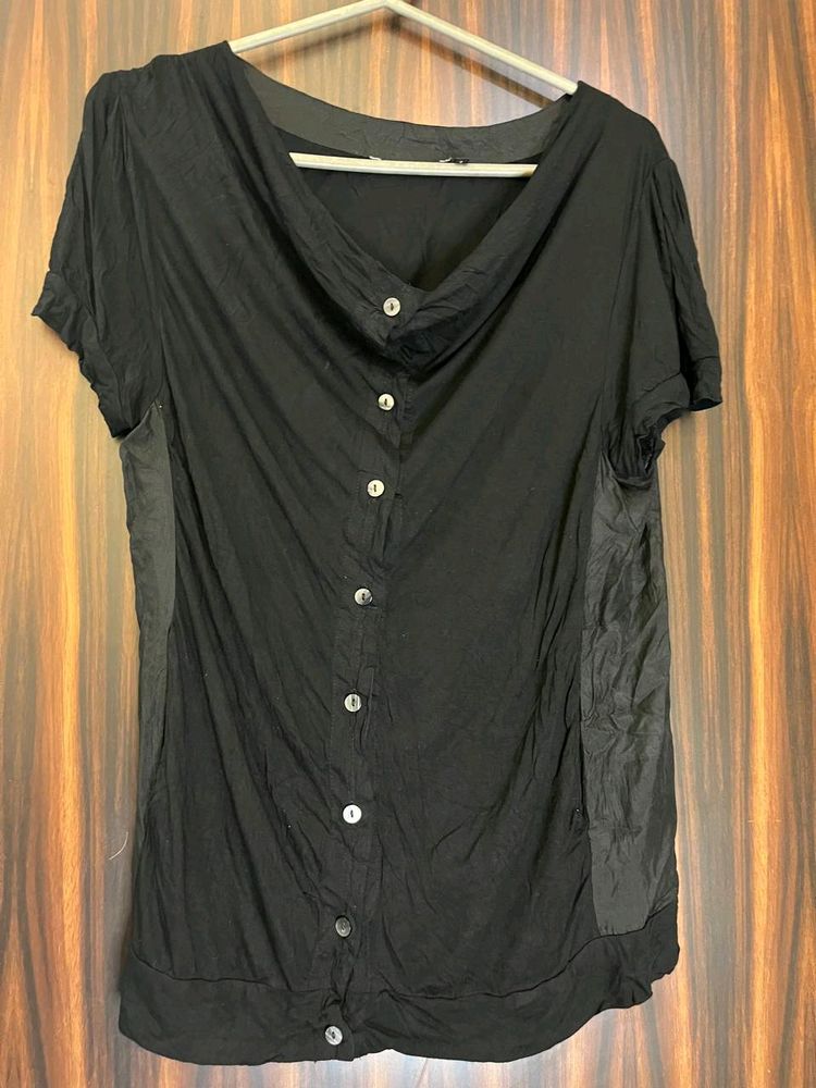 Trendy Super Soft Black Top