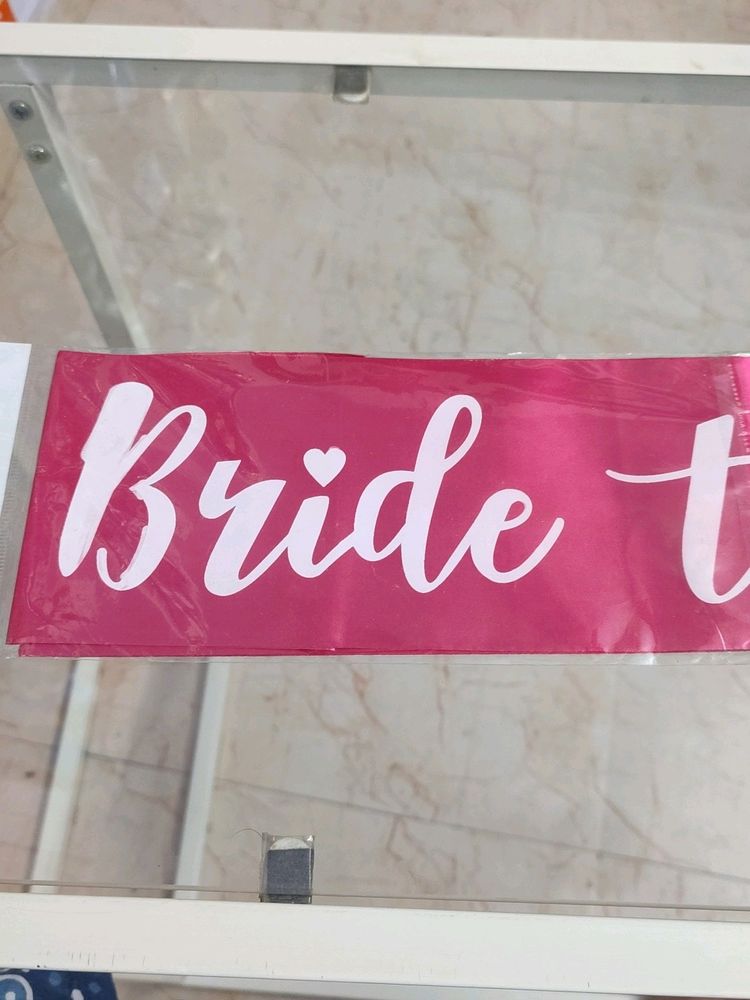 Bride To Be Sash