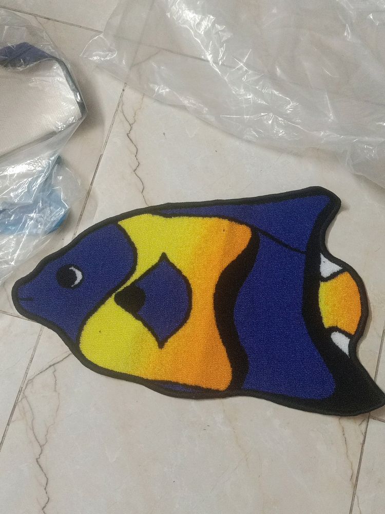 UNIQUE Wall Hanging FISH DOORMAT FOR KIDS HOME -NE