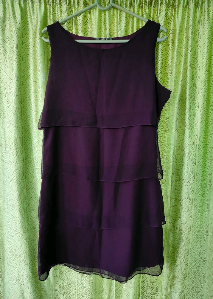 Cute Purple Layered Dress