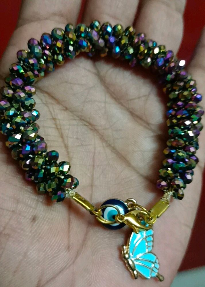 Crystal Bracelet With Charm