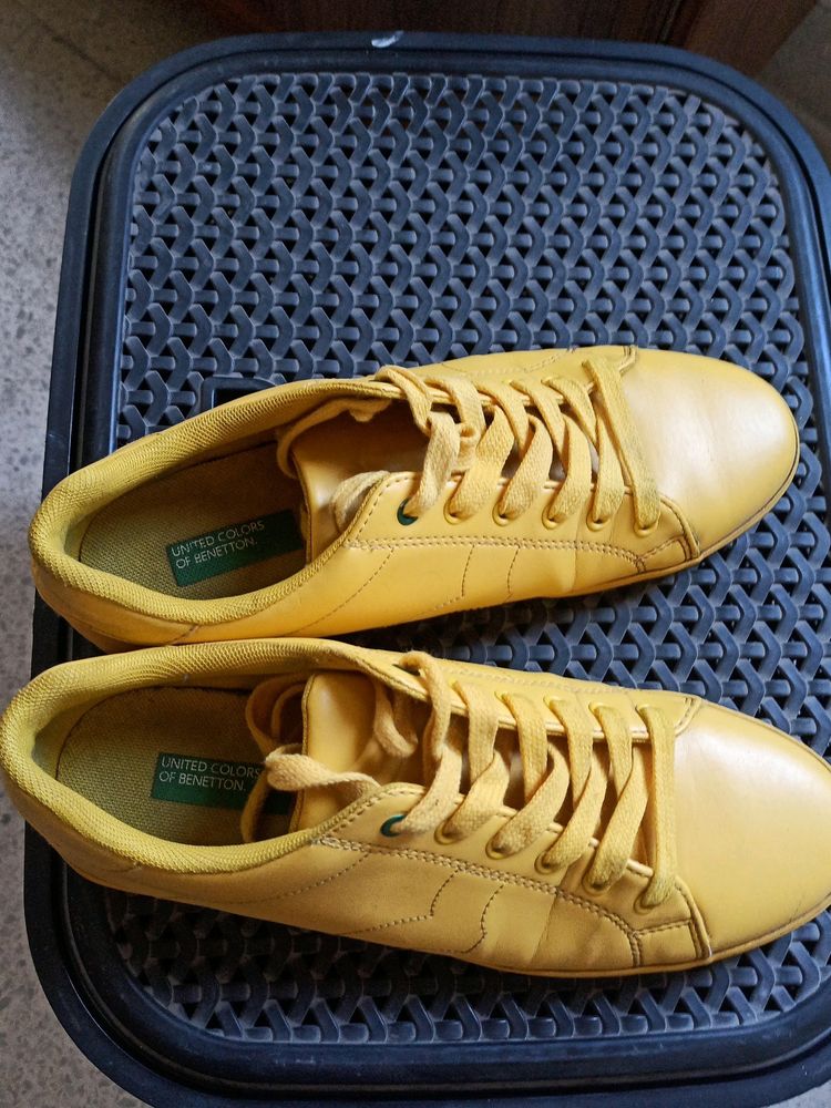 Benetton Rare Yellow Sneakers