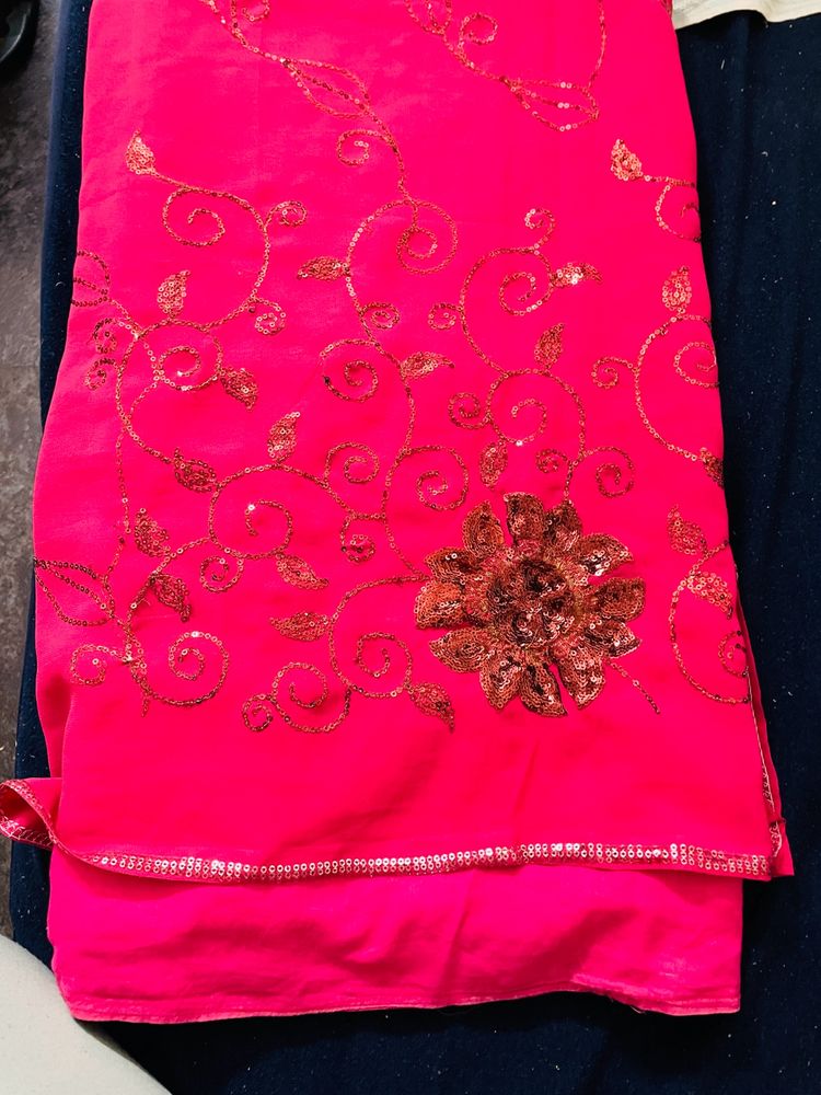 Pink Saree