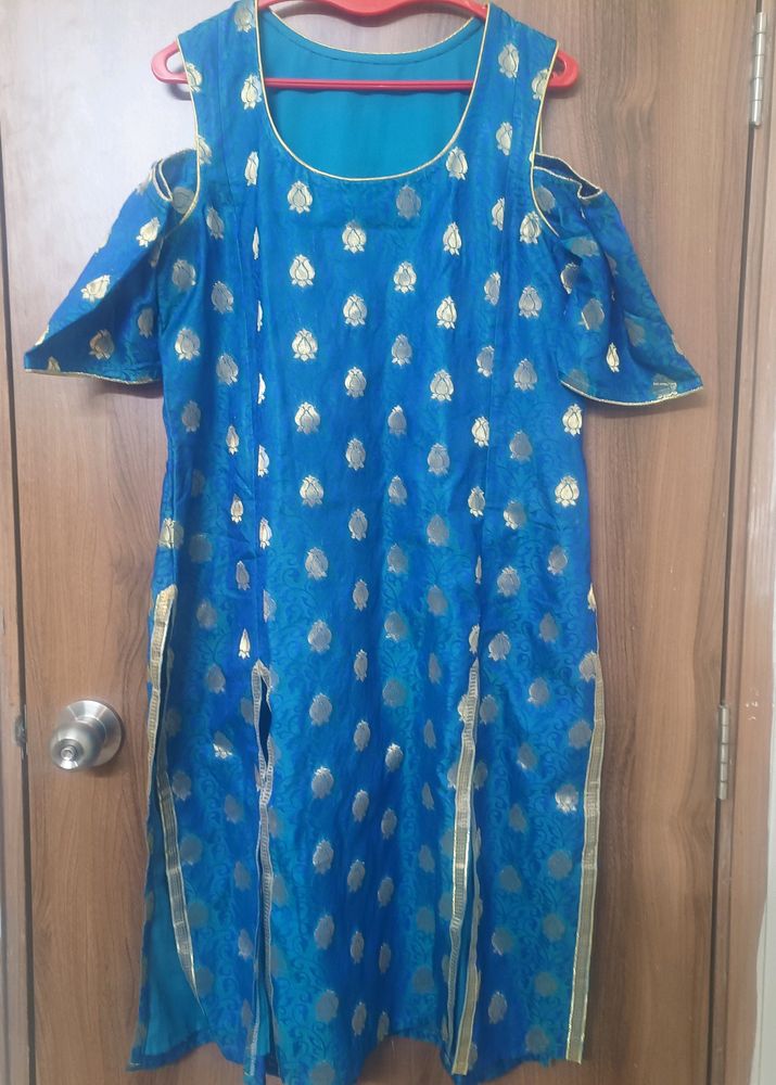 Beautiful Peacock Green Kurti