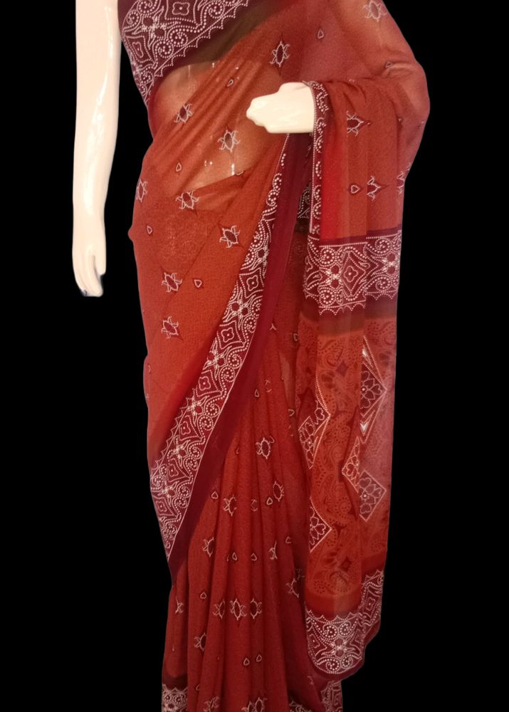 New Office Wear Jaipur Print Saree