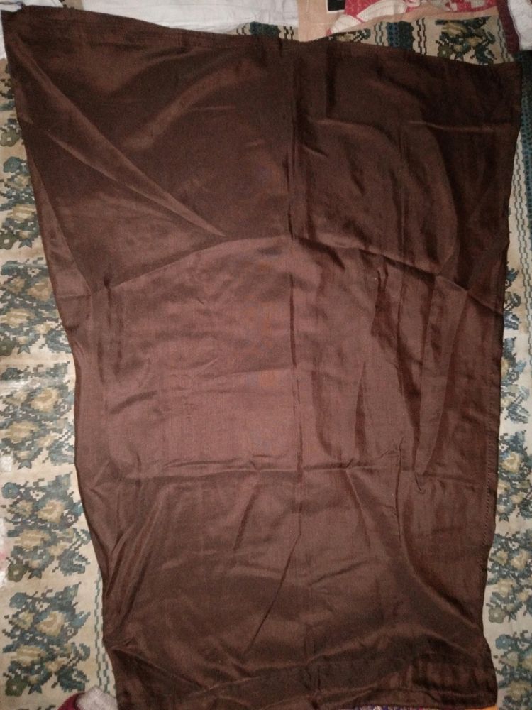 Silk Cloth  Petticoat Brown Color..