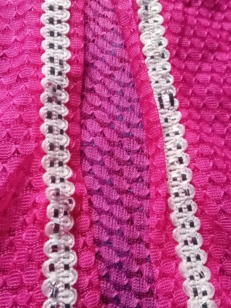 Pink Netted Duppata