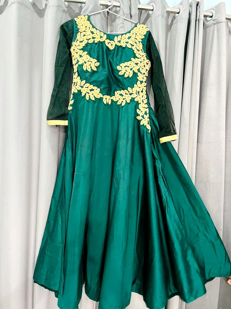 Green Ethnic Gown