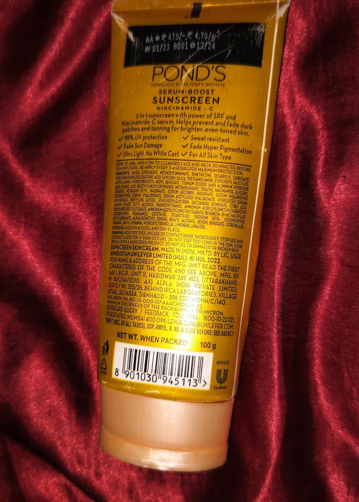 Ponds Spf55+ Sunscreen