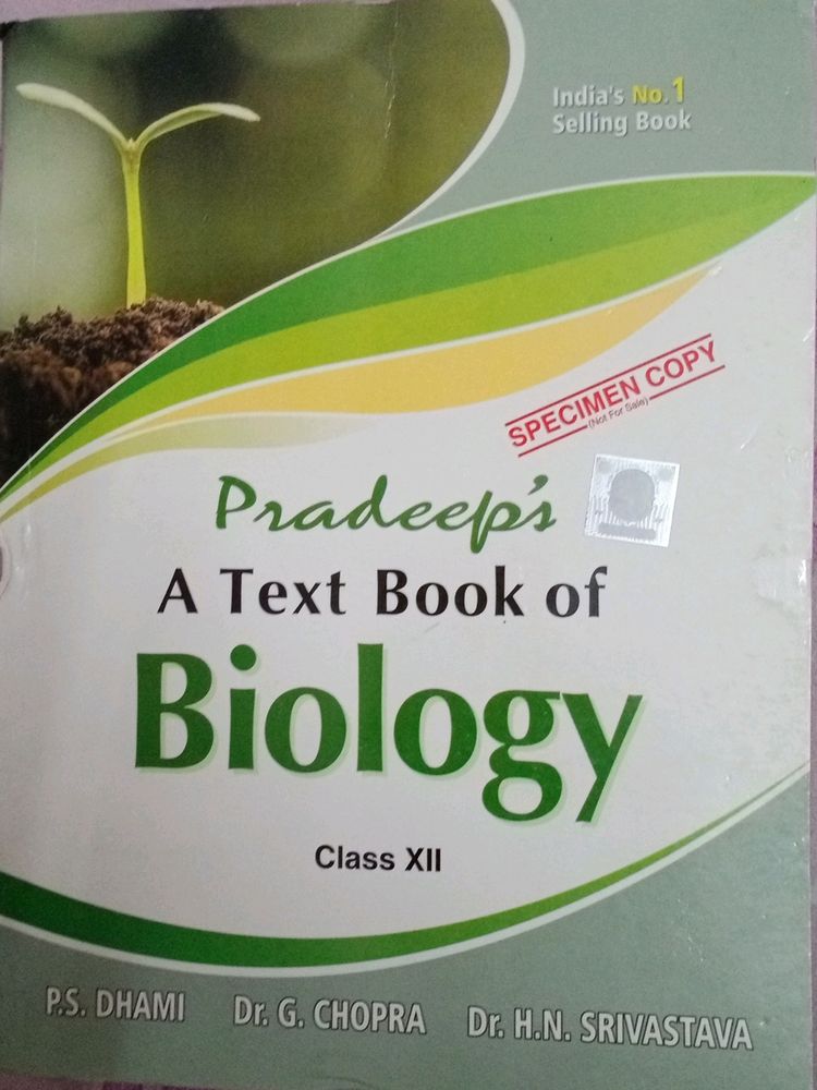 PRADEEP'S BIOLOGY Class 12th Text Book  🔖