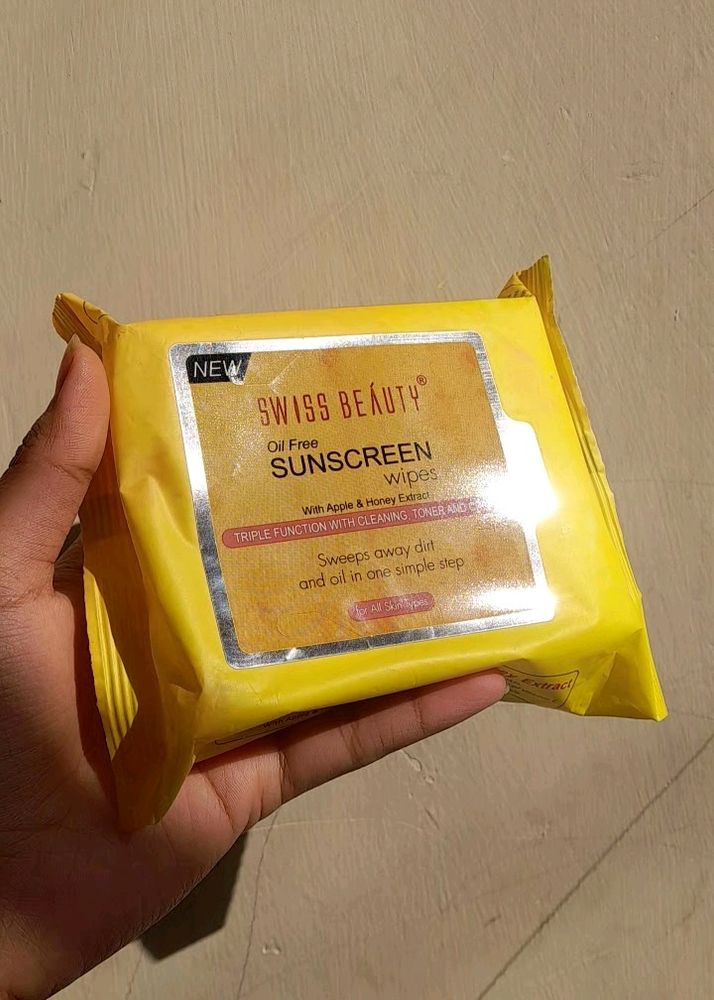 Swiss Beauty Oil Free Sunscreen Wipes