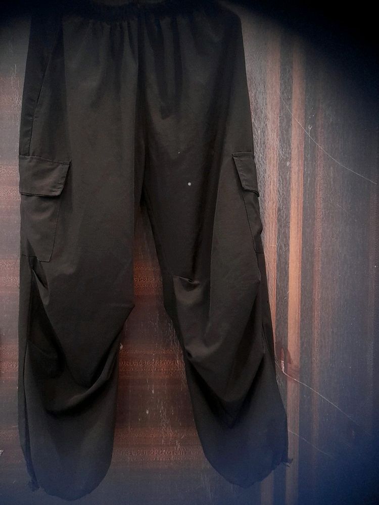 This Is A Black Cargo Pant