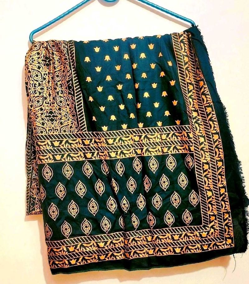 Beautiful Green Printed Dupatta