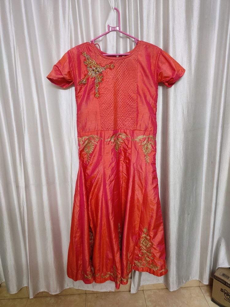 Gown With Dupatta And Salwar