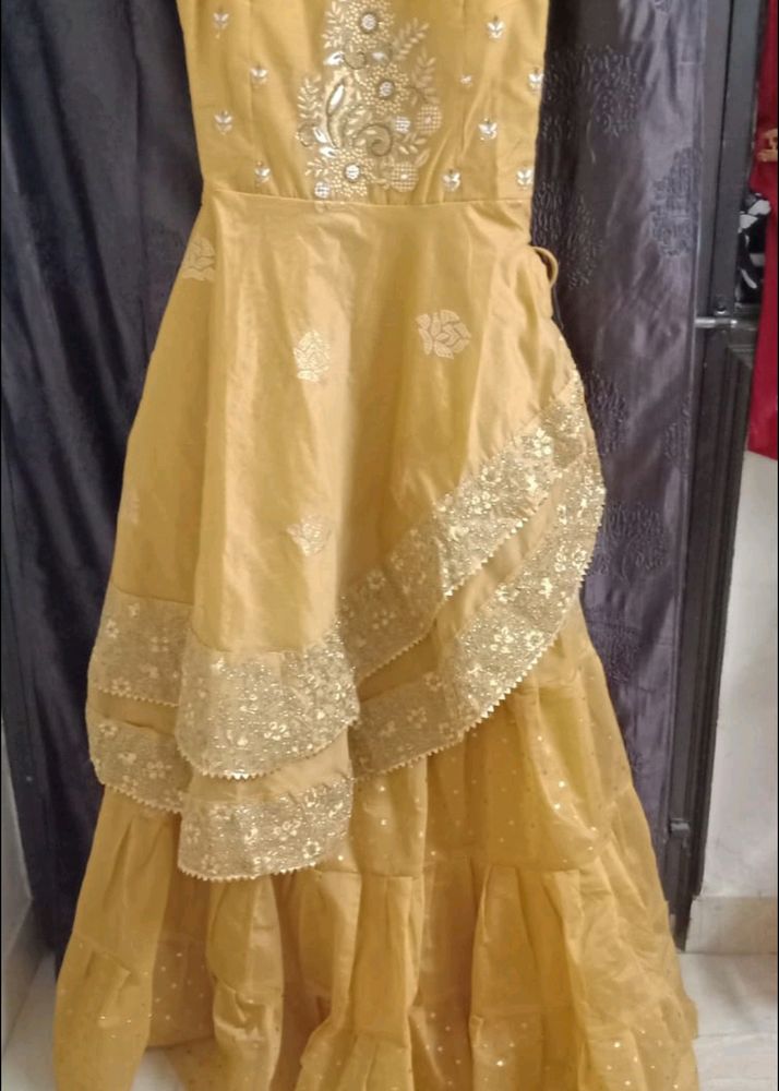 Heavy Side Cut Choli With Volume Lehnga