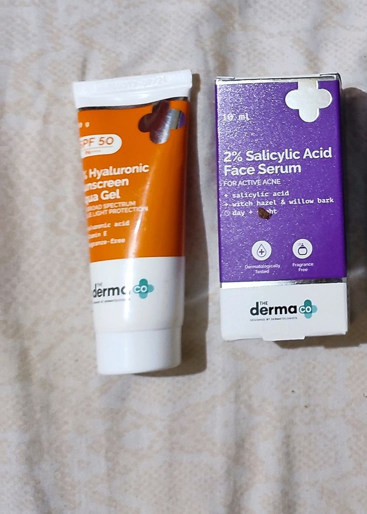 😍The Derma Co.sunscreen And Salicylic Acid Serum.