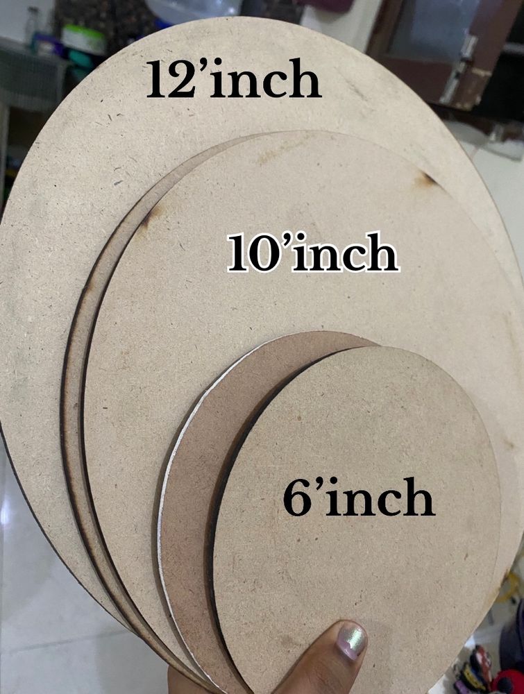 Round Combo Of 6 Piece MDF Board for Art