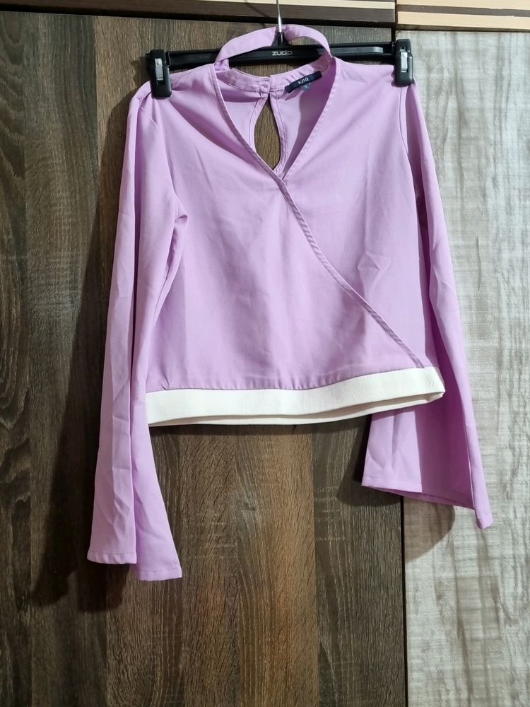 Lavender Long Bell Sleeved Top