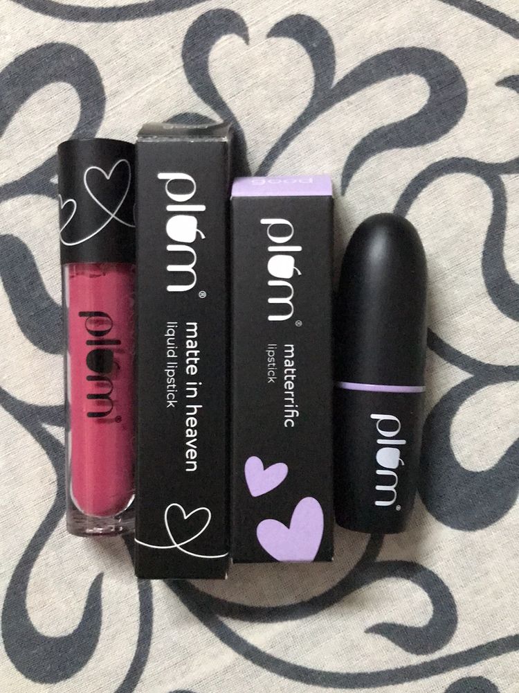 Plum Matterrific & Matte In Heaven Lipstick Pack 2