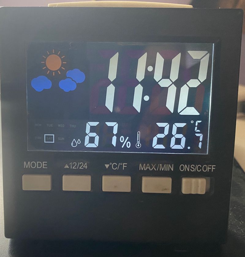 Digital Alarm Clock With Sound And Temperature