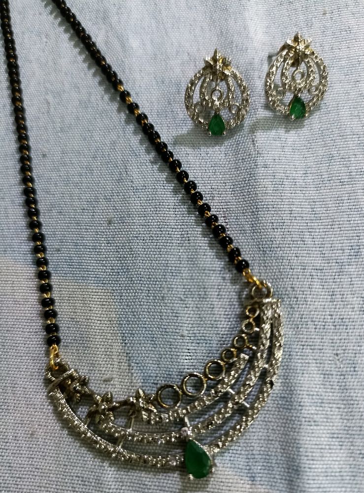 Mangalsutra with Earrings
