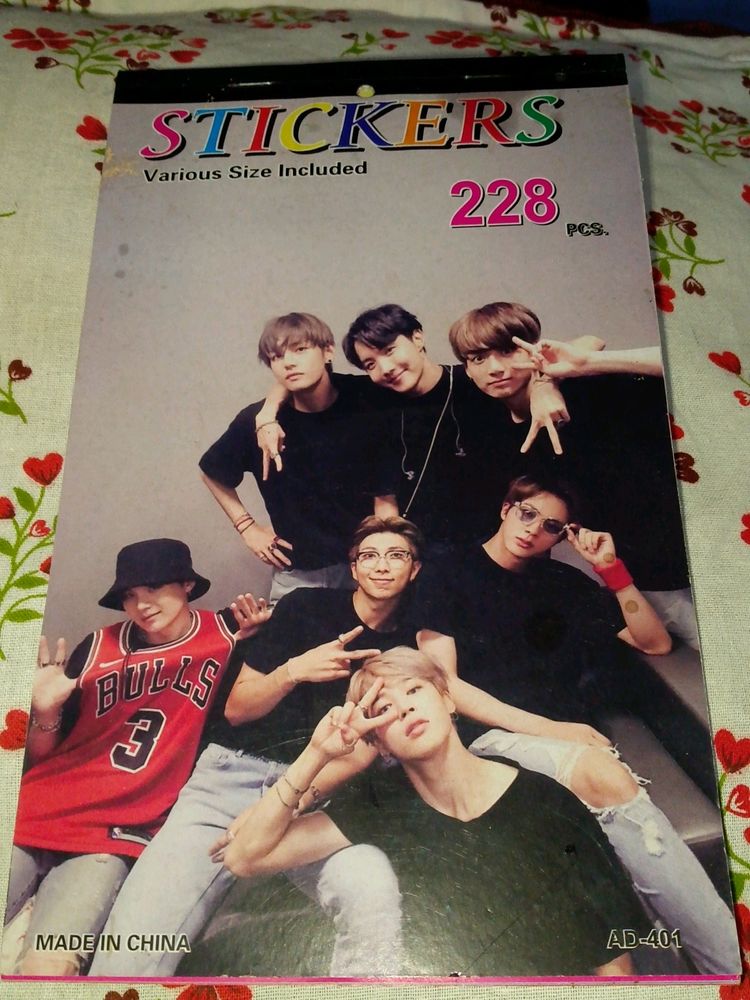 BTS Sticker Book Six Pages