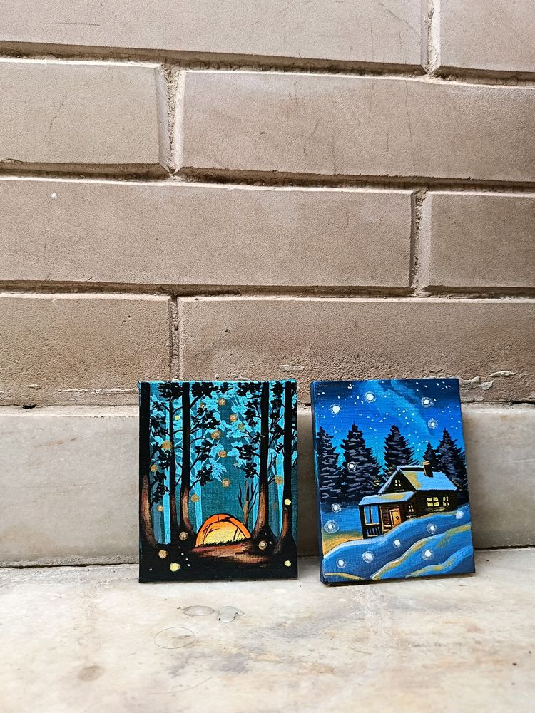 Aesthetic Mini Landscape Painting