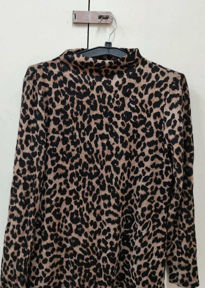 Cheetah Print High neck 🧣