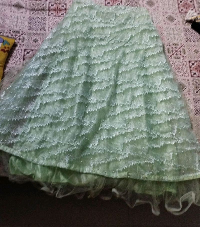 Light Green Lehenga Choli With Dupatta