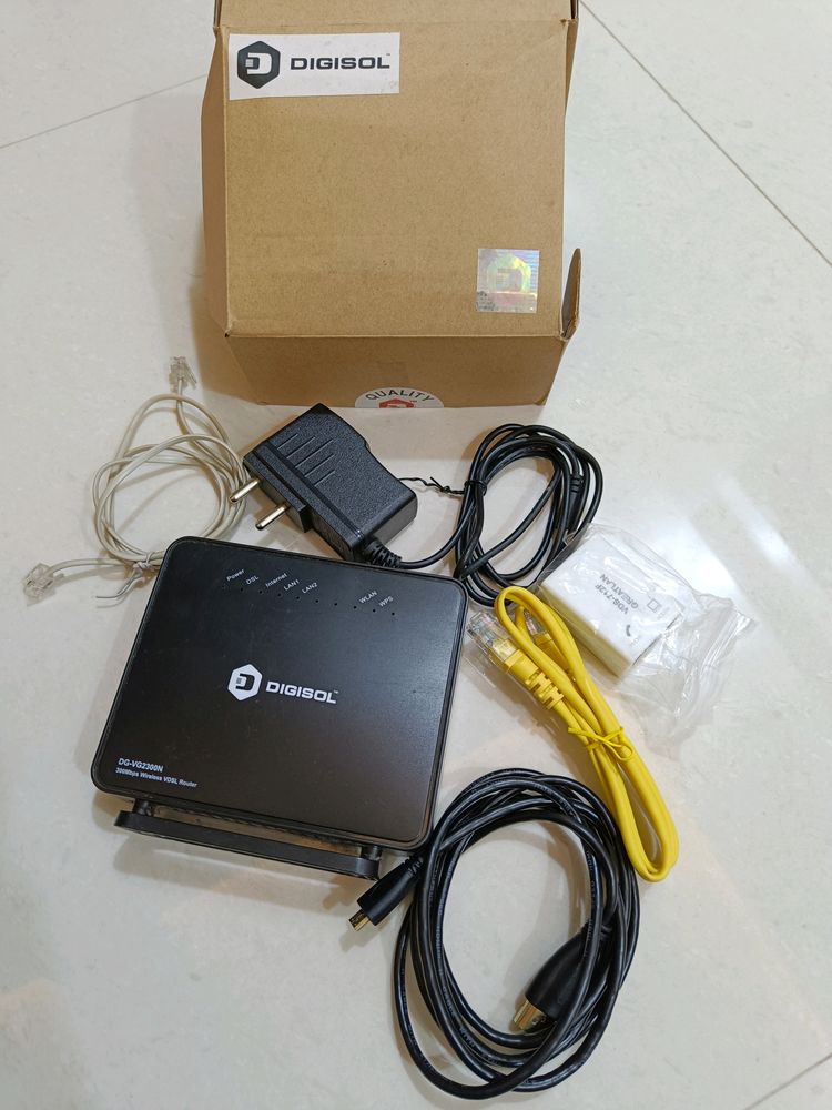 Modem and Wires For Internet Connection