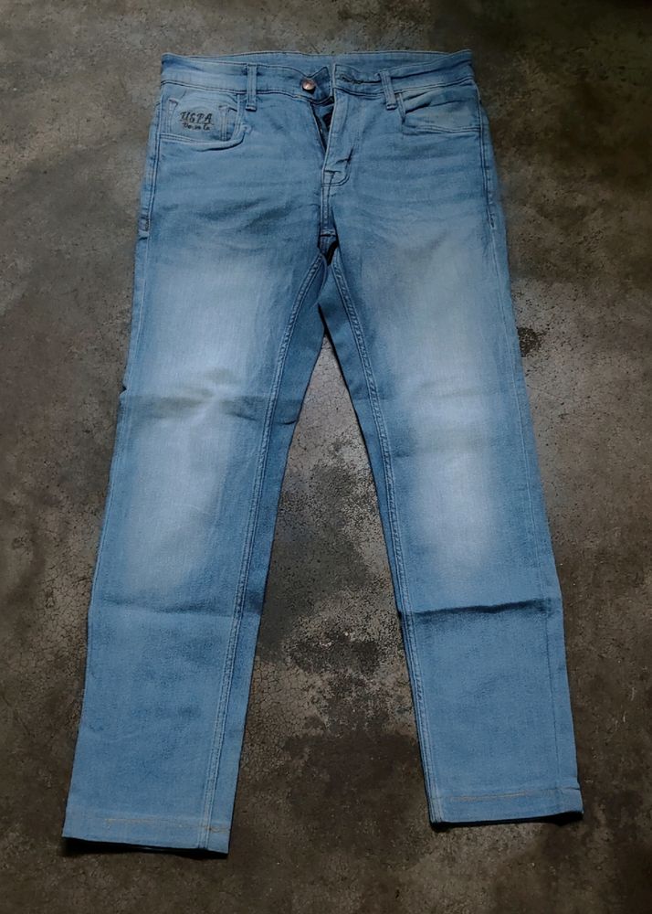 USPA LIGHT BLUE SLIM FIT DENIM (TAILORED)