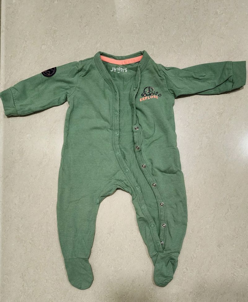 Baby Pink + Green Explorer Onesie