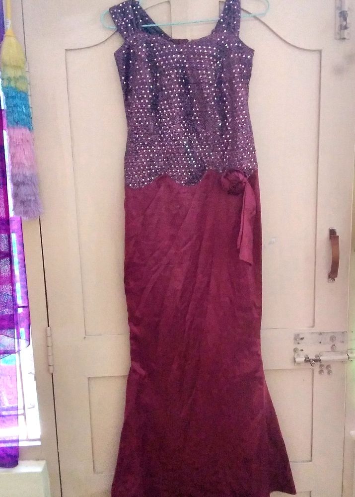 Party Wear Mermaid Long Gown.40rs Off Shipping