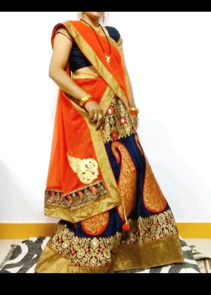 Best For Wedding ❤️Lahanga Choli And Chunri Set ❤️