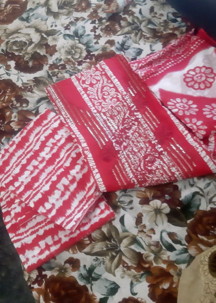 New Red Cotton Material