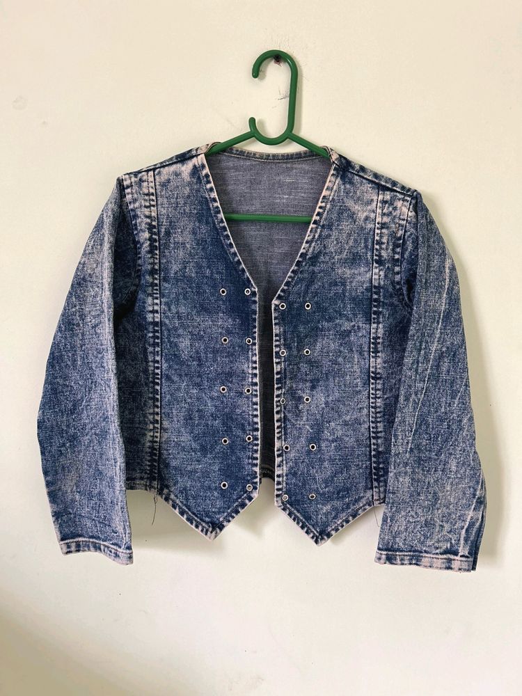 Denim Crop Jacket