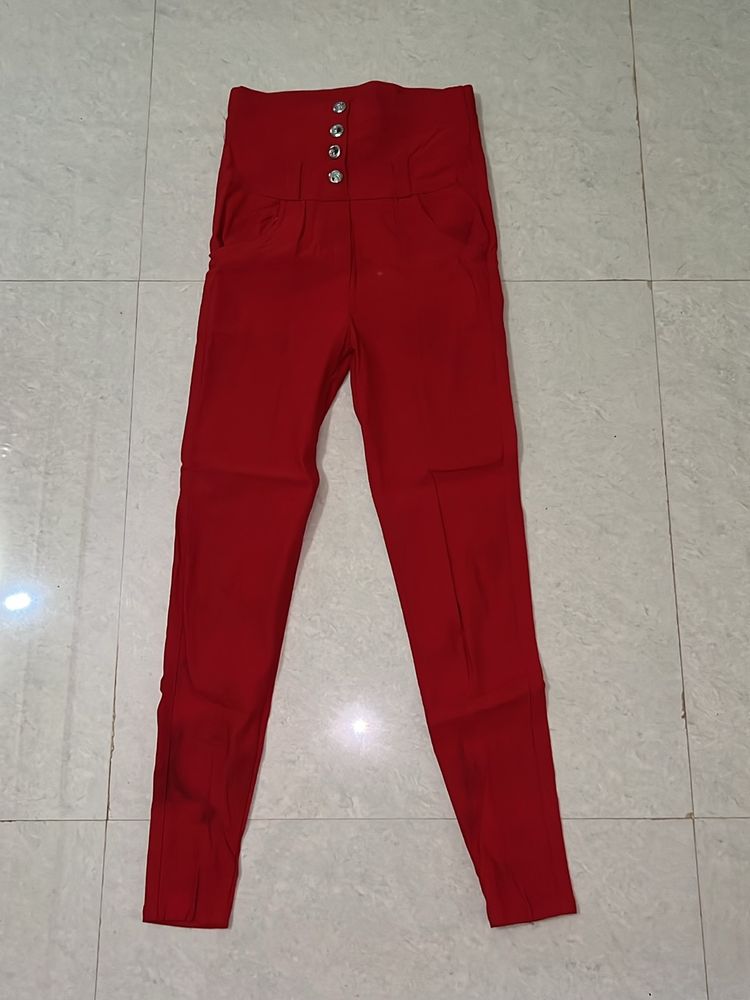 Women Red Trouser