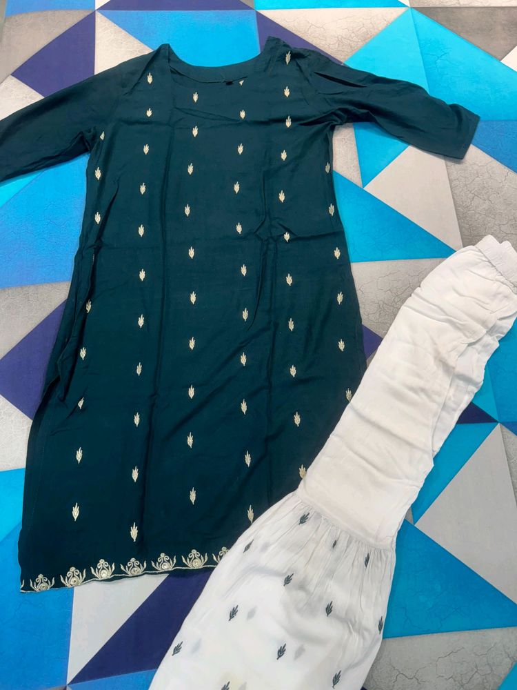 New Womens Kurta Set With Lower Size XL Festive